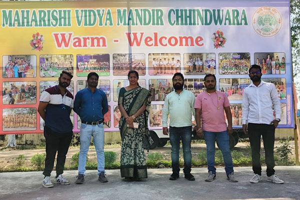 Swachhta Sarvekshan Team visit  at Maharishi Vidya Mandir Chhindwara.
